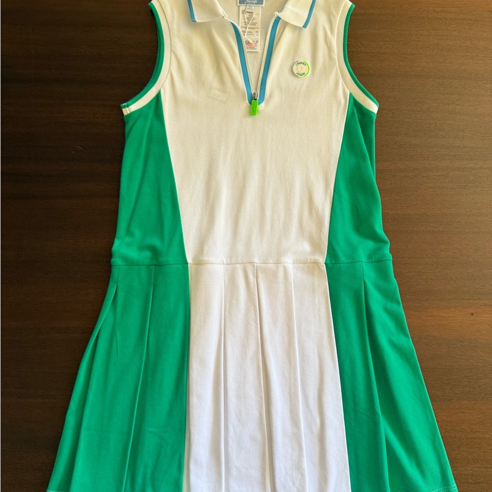 Jacadi Green and White Tennis Dress - NWT